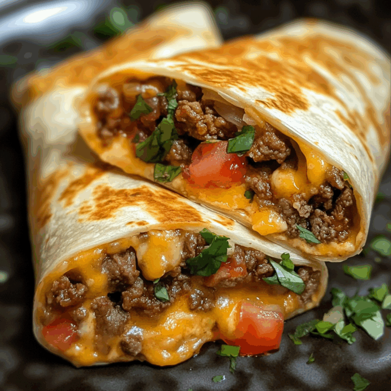 Cheese Beef Fiesta Wraps: A Deliciously Portable Meal