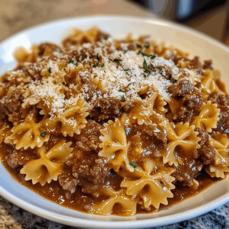 Cheese, Beef, and Bowtie Pasta: A Comforting Culinary Delight
