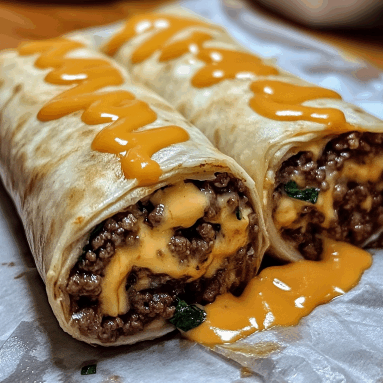 Cheese Ground Beef Delight Wrap