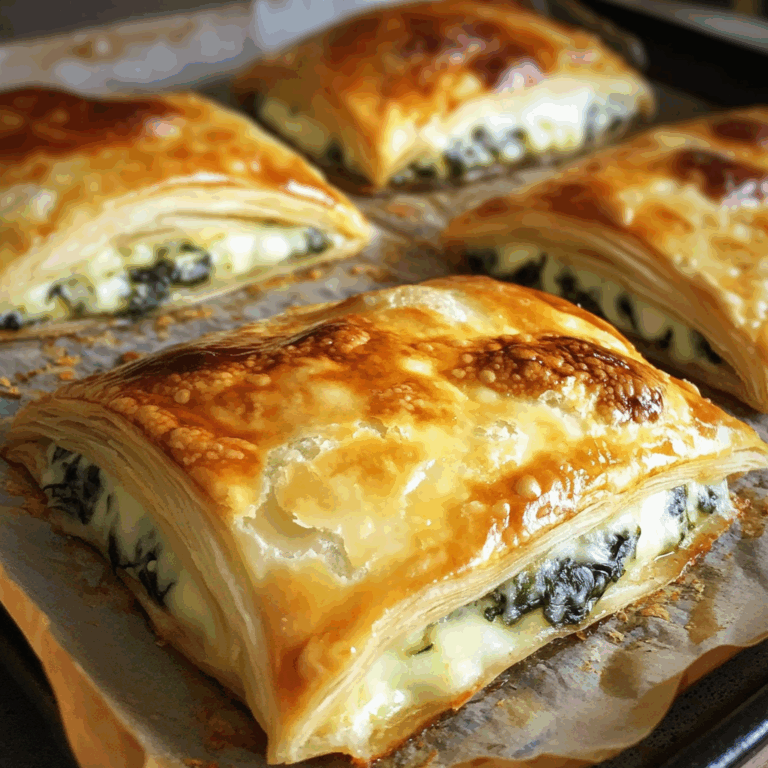 Cheese and Spinach Stuffed Pastry