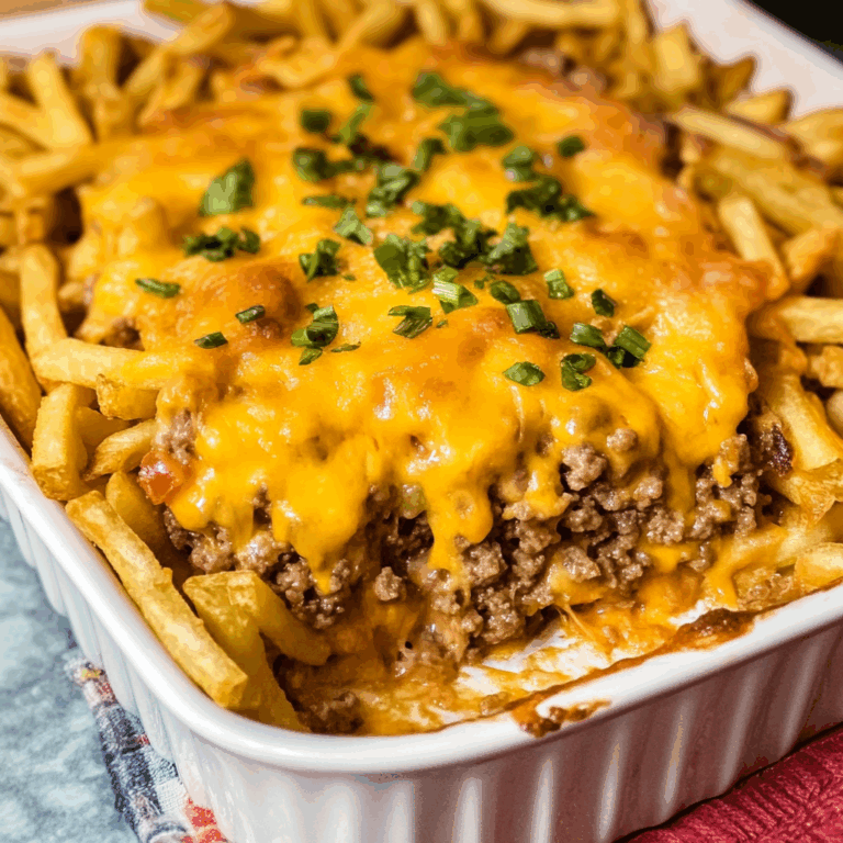 Cheeseburger French Fry Casserole