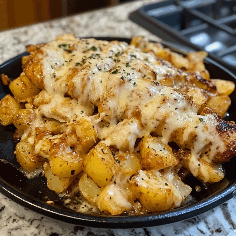 Cheesy Garlic Parmesan Chicken and Potatoes