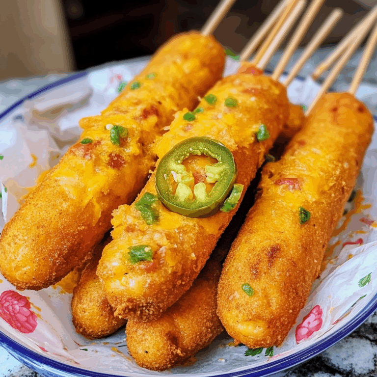 Cheesy Jalapeno Corn Dogs