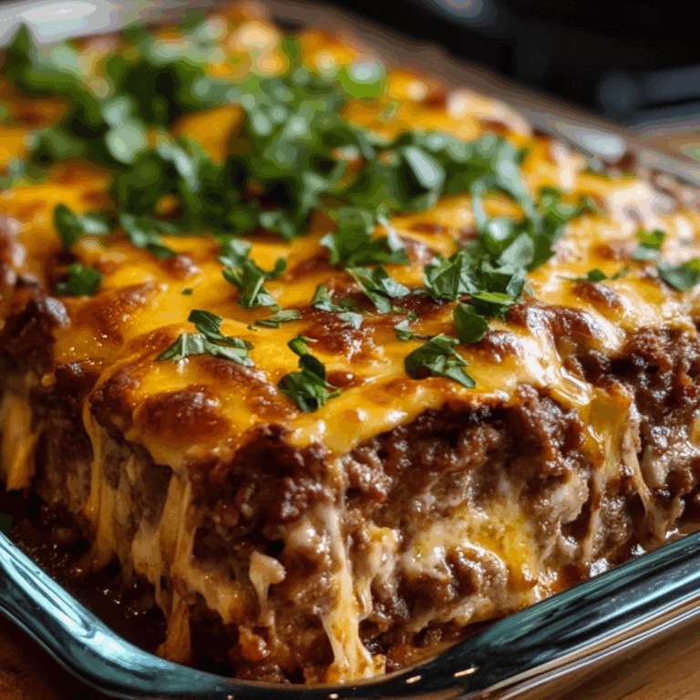 Cheesy Loaded Meatloaf Casserole