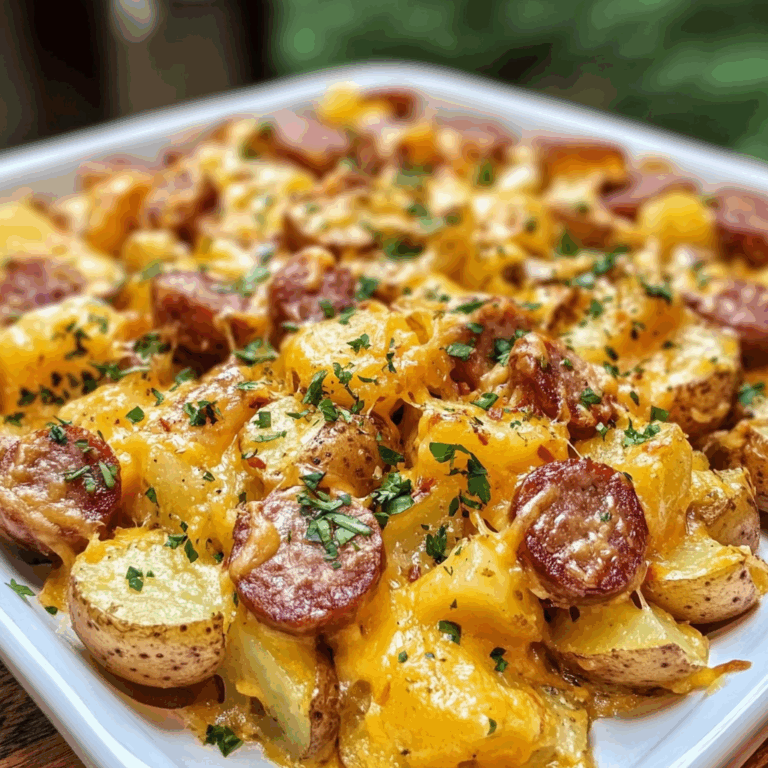 Cheesy Ranch Potatoes and Smoked Sausage