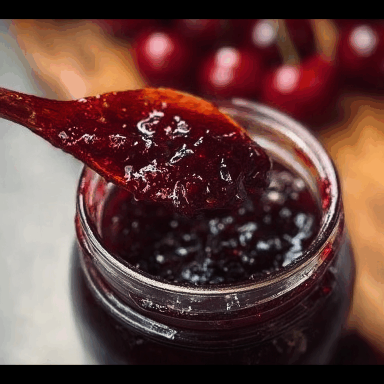 Irresistible Cherry Amaretto Jam