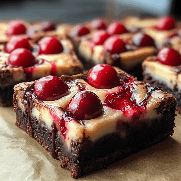 Cherry Cheesecake Brownies: Decadent Dessert Fusion