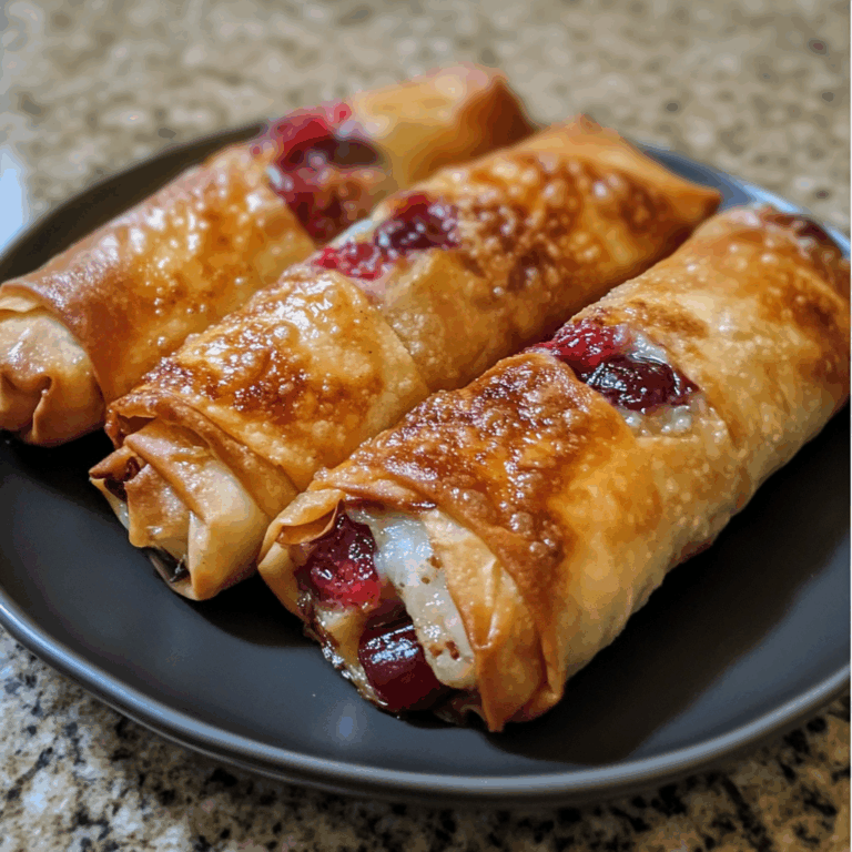 Irresistible Cherry Cheesecake Egg Rolls