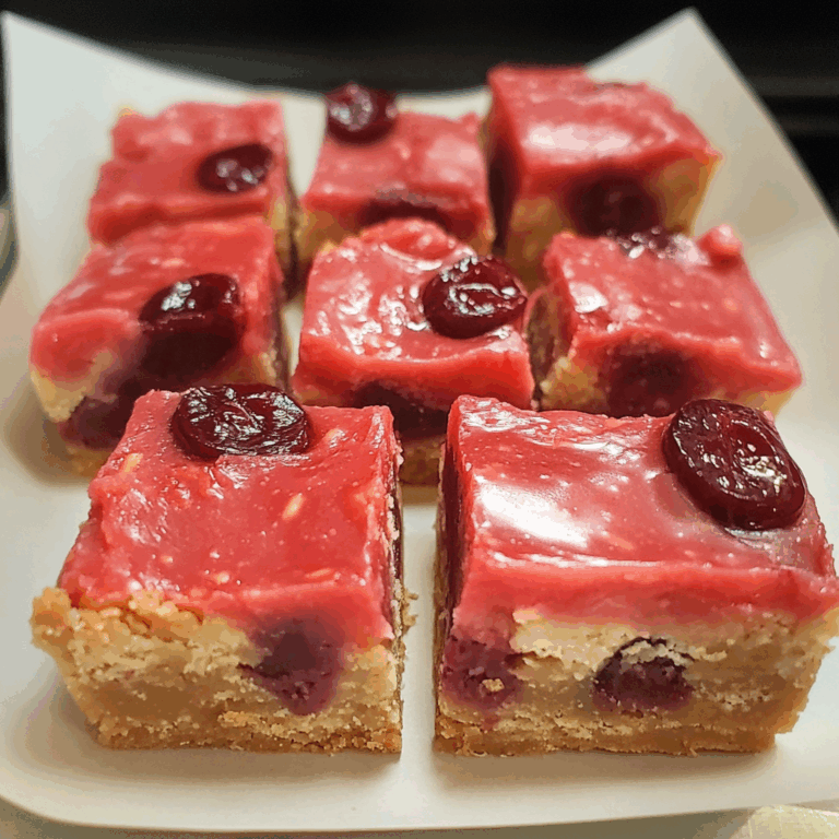 Irresistible Cherry Mash Bars