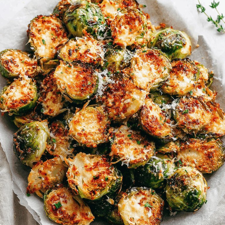 Garlic Parmesan Roasted Brussel Sprouts