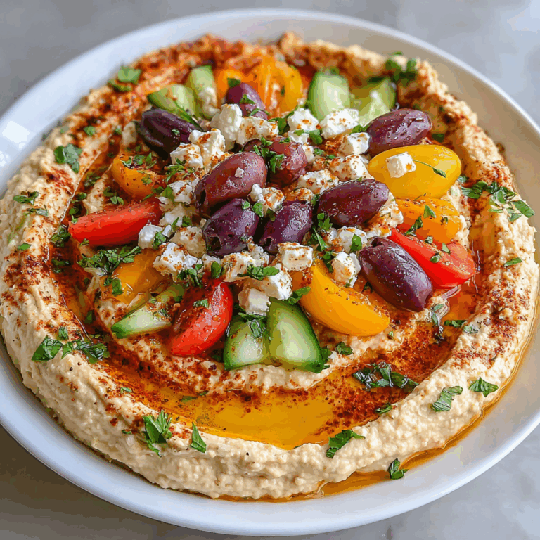 Greek-Style Loaded Hummus