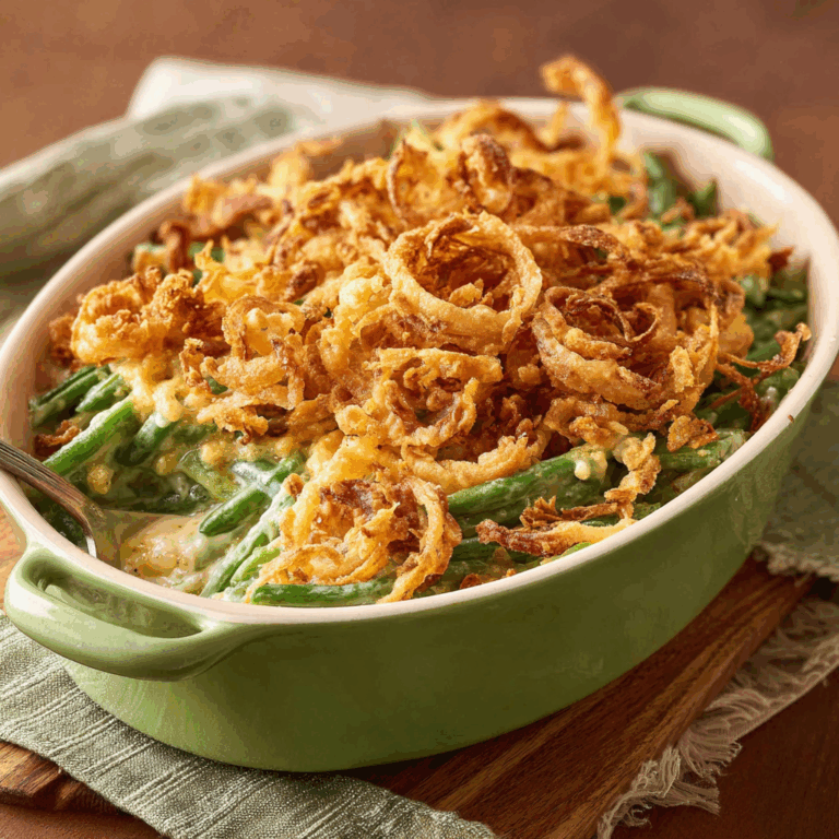 Creamy Green Bean Casserole: A Classic Comfort Dish