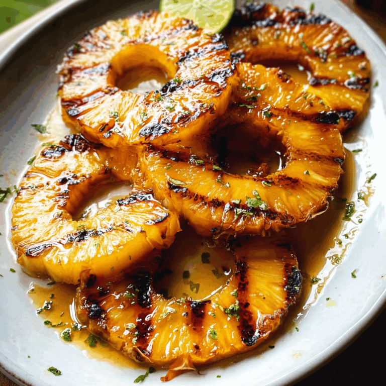 Grilled Pineapple: A Sweet and Smoky Tropical Delight