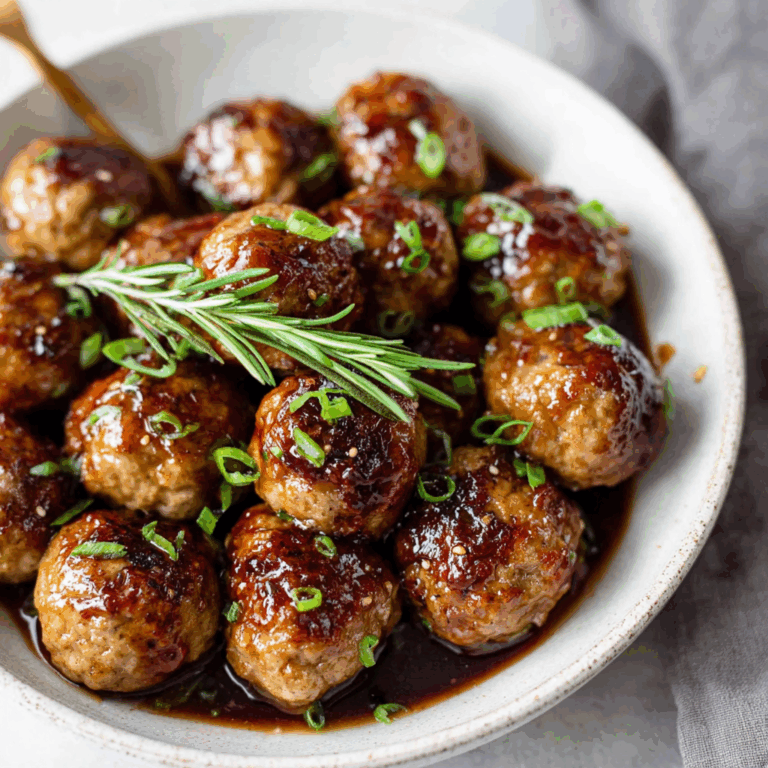 Honey Garlic Turkey Meatballs