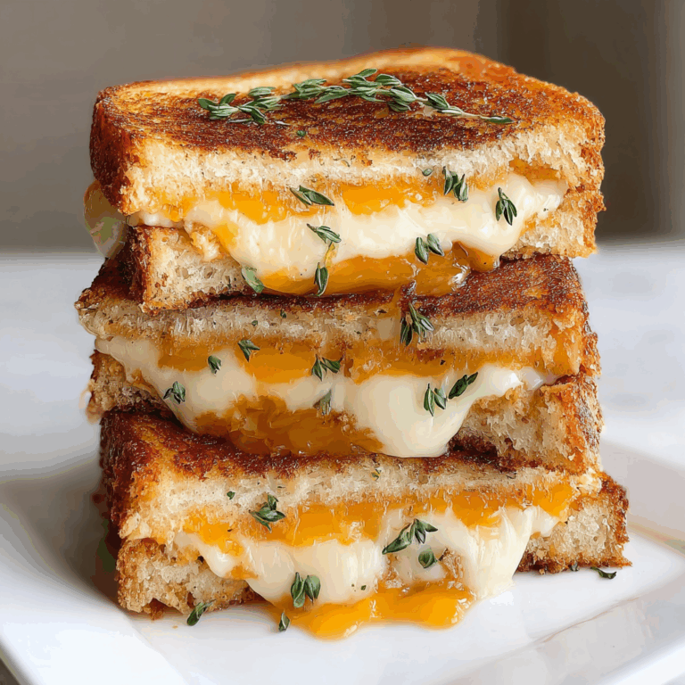 Honey Peach White Cheddar Grilled Cheese Sandwich
