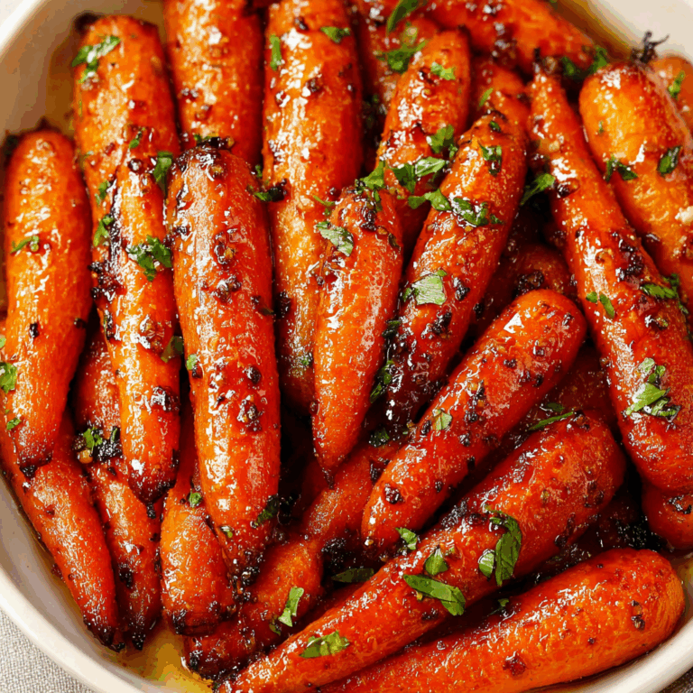 Honey Garlic Butter Roasted Carrots