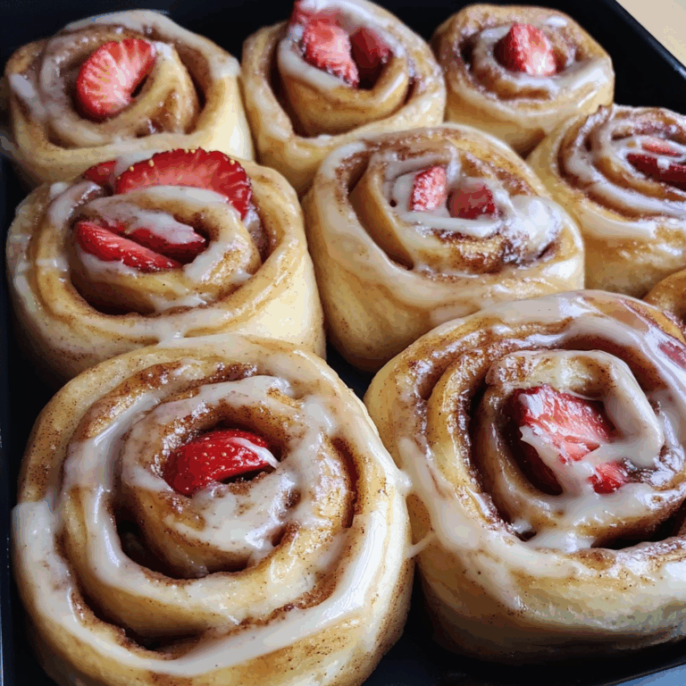 Strawberry Cinnamon Rolls with a Twist
