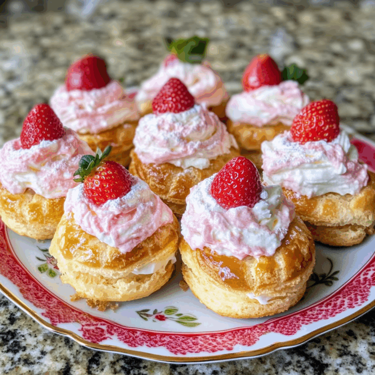 Irresistible Strawberry Cream Puffs