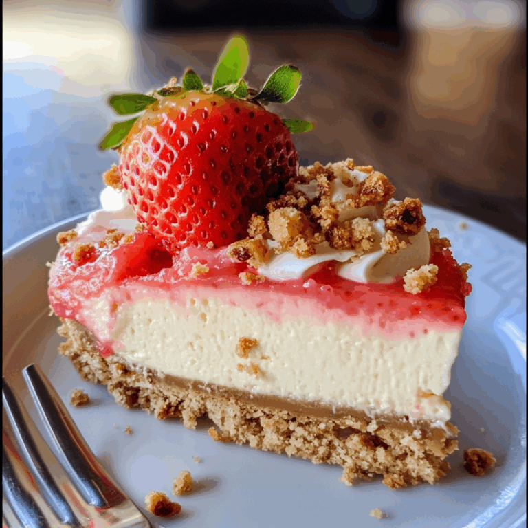 Strawberry Crunch Cheesecake