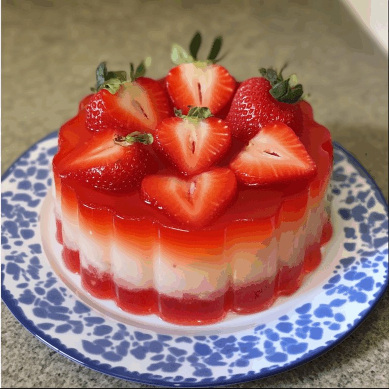 Irresistible Strawberry Jello Cake
