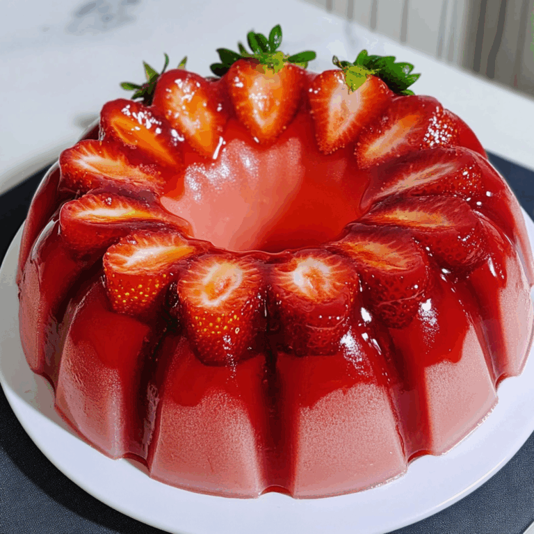 Strawberry Jello Mould Bundt Cake