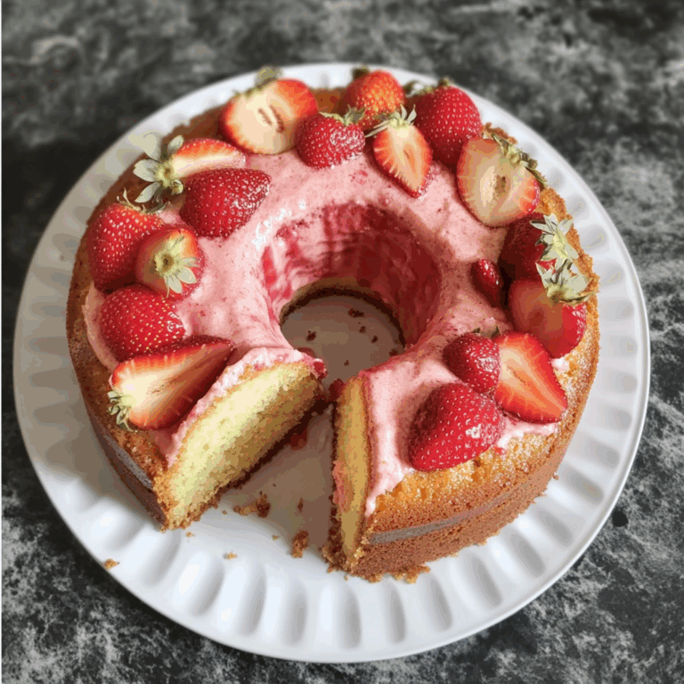 Irresistible Strawberry Pound Cake
