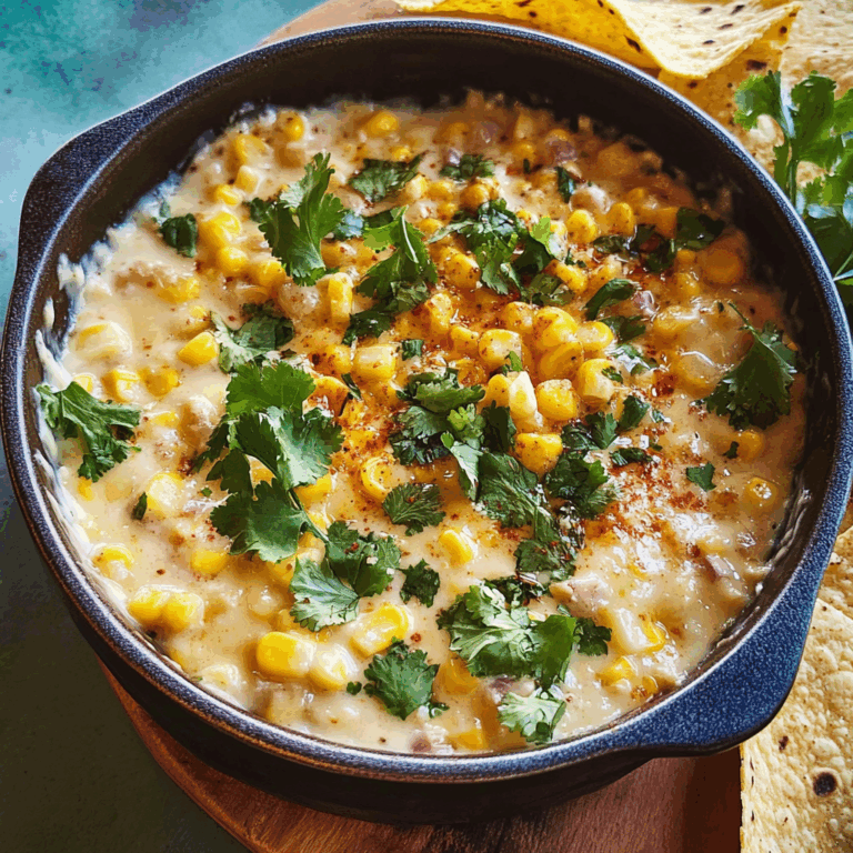Irresistible Street Corn Queso Dip