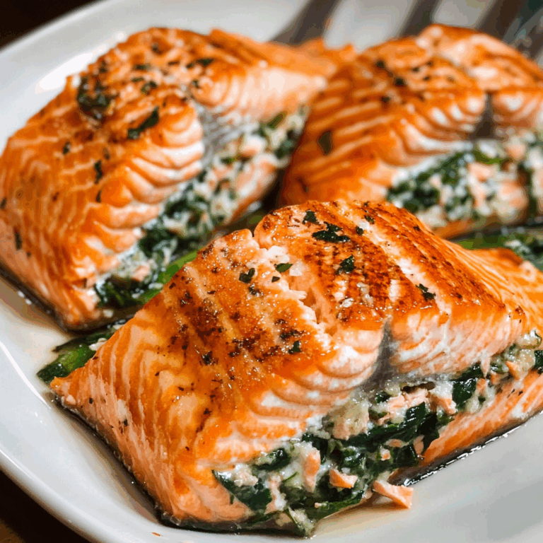 Delicious Stuffed Salmon with Flavorful Filling