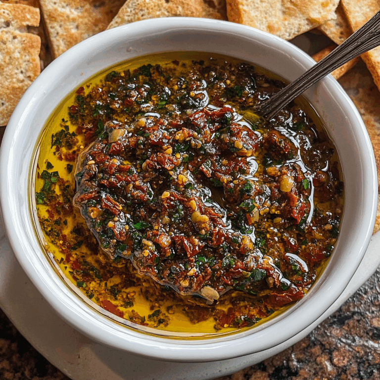 Sun-Dried Tomato Garlic Olive Oil Dip