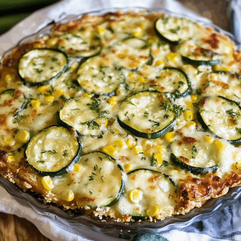 Sweet Corn and Zucchini Pie