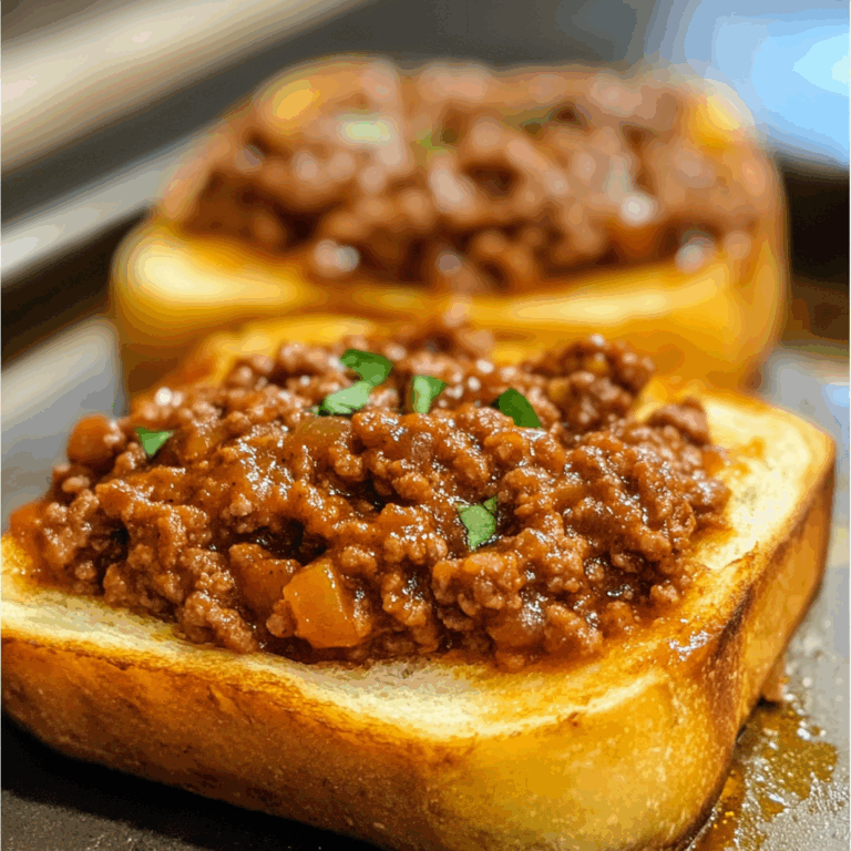 Texas Toast Sloppy Joes: Comforting Classic with a Twist