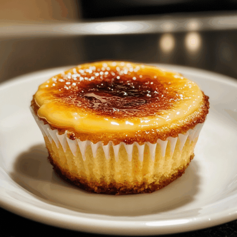 Vanilla Bean Crème Brûlée Cheesecake Cupcakes