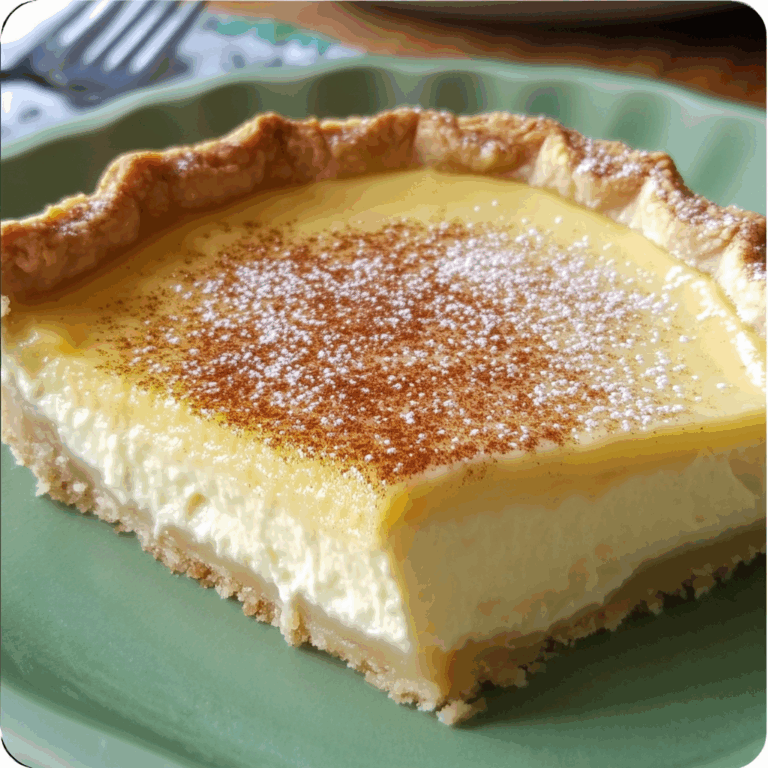 Delectable Vanilla Custard Pie