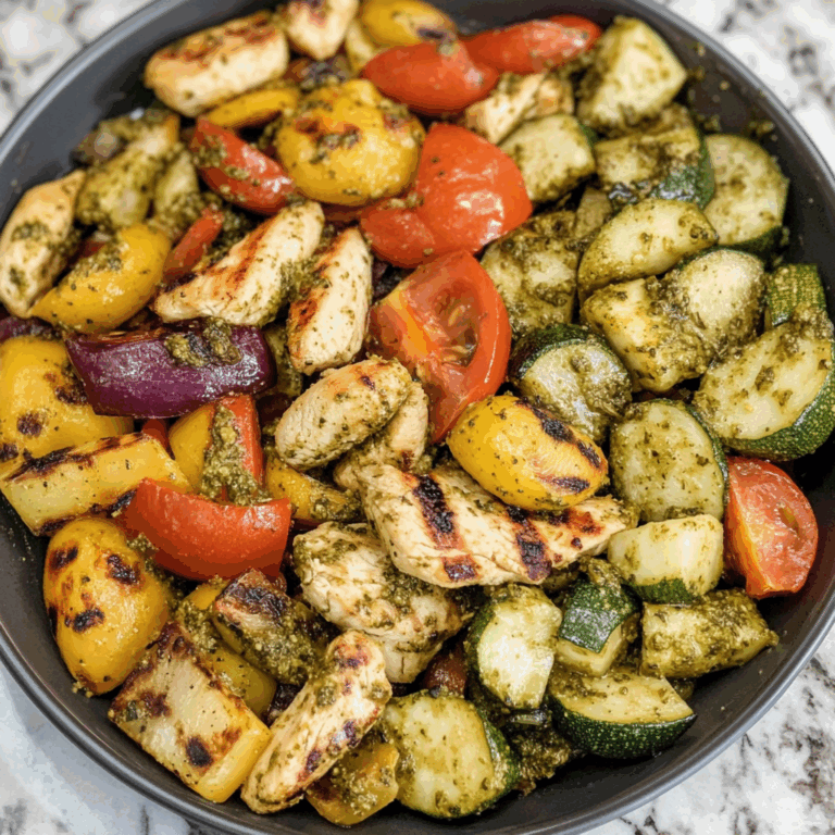 Vegetables with Pesto Chicken: A Flavorful and Nutritious Delight