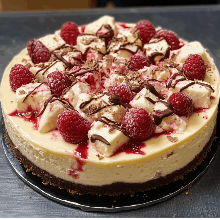 White Chocolate Raspberry Cheesecake