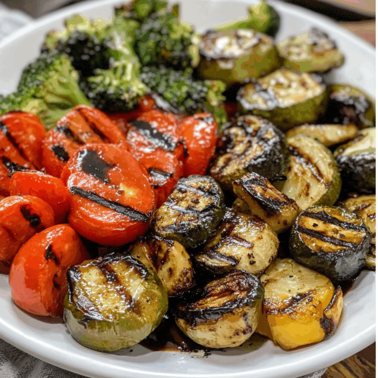 Zesty Balsamic Marinated Grilled Vegetables
