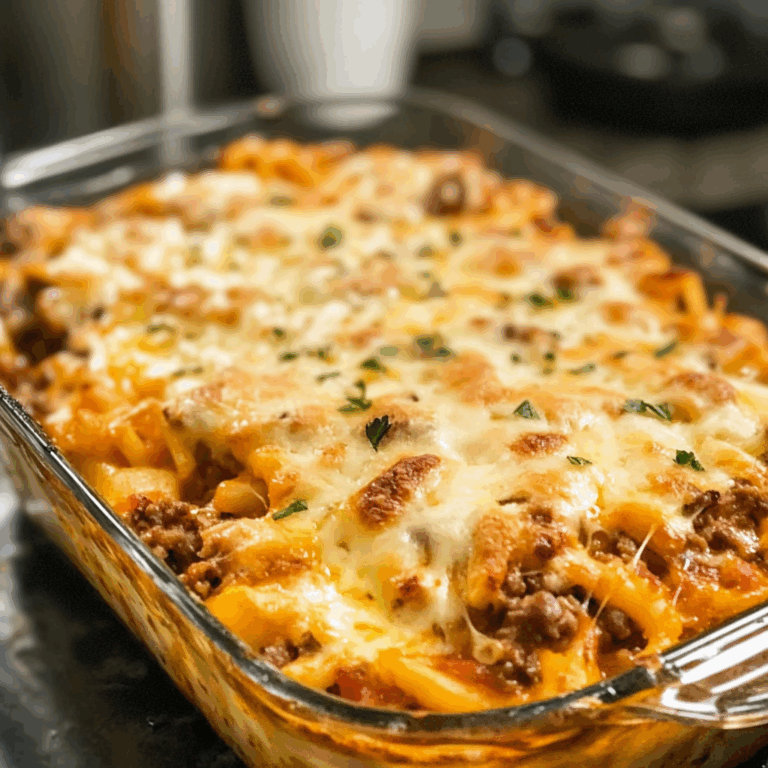 Cheesy Beef and Vegetable Casserole