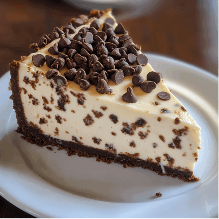 Decadent Chocolate Chip Cheesecake