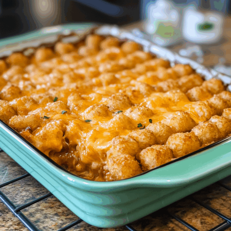Cheesy Tater Tot Casserole: A Comforting and Delicious Dish
