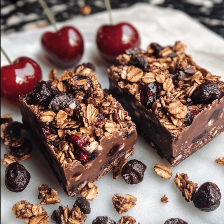 Cherry Granola Fudge: A Delightful Treat