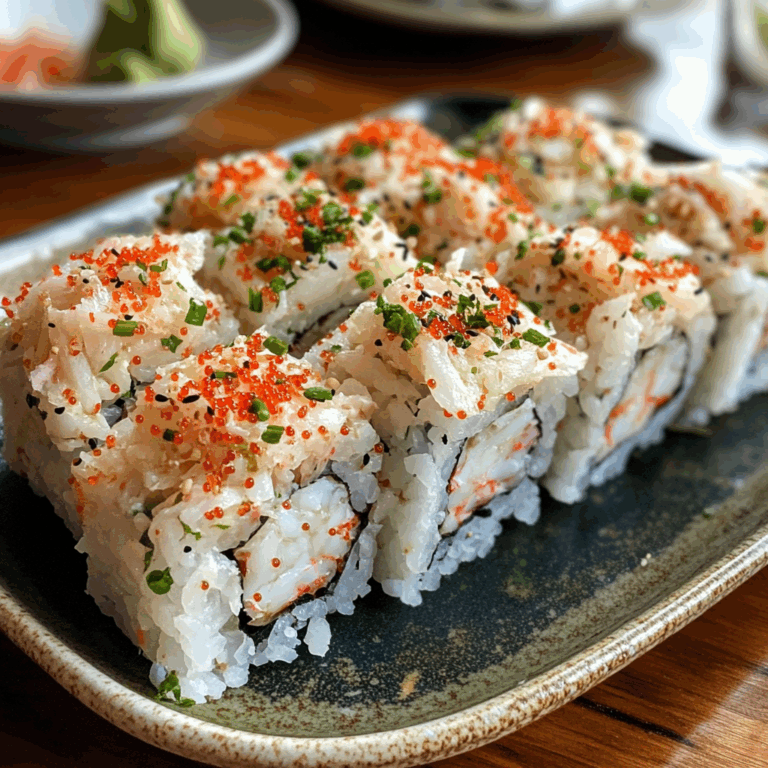 Crab Salad Sushi: Delightful Fusion of Flavors