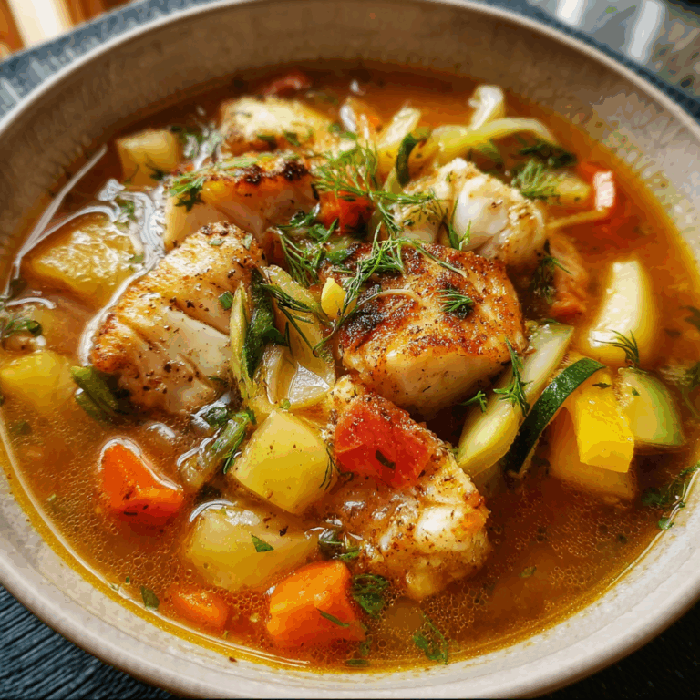 Delightful Fish and Vegetable Soup