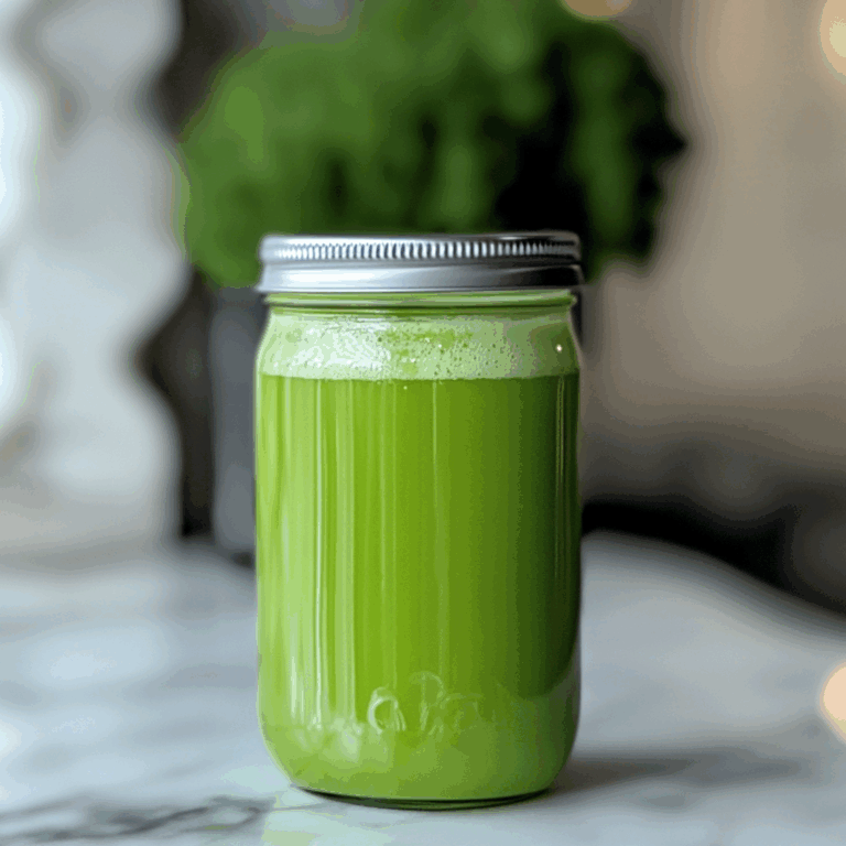 Vibrant Green Cold-Pressed Juice: A Healthy Boost