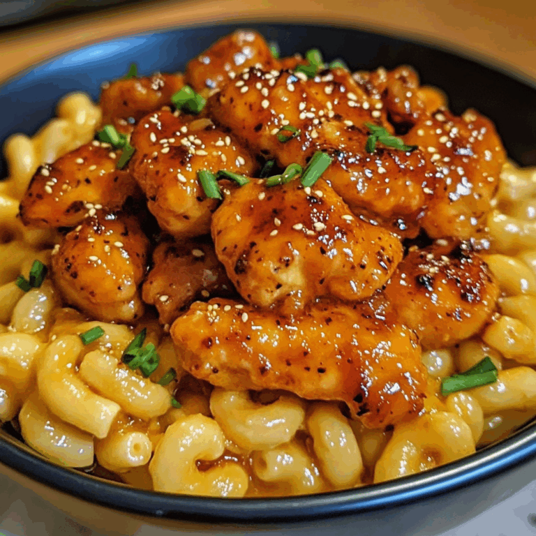 Sweet and Spicy Honey Pepper Chicken with Macaroni