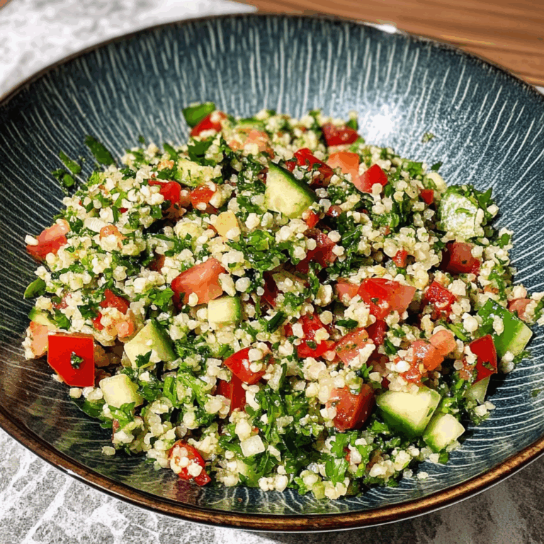 Authentic Tabouleh Salad Recipe: A Fresh, Flavorful Delight