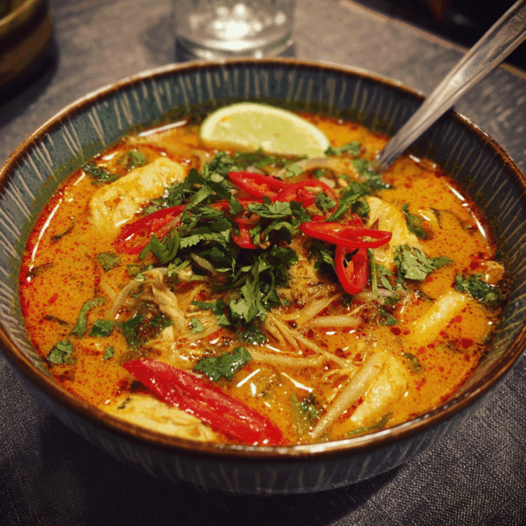Aromatic Thai Chicken Curry Soup