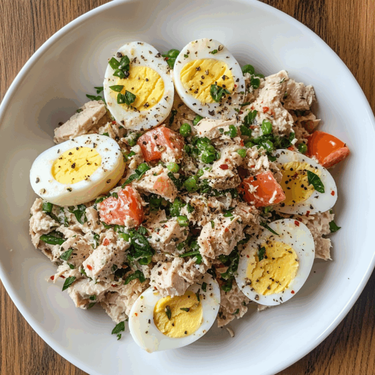 Deliciously Creamy Tuna Egg Salad
