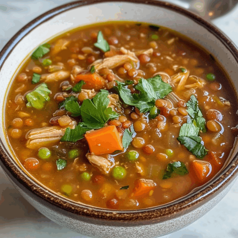 Comforting Turkey Lentil Soup