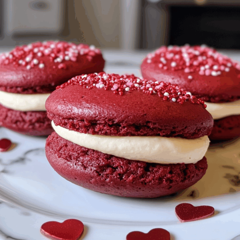Valentine’s Red Velvet Whoopie Pies