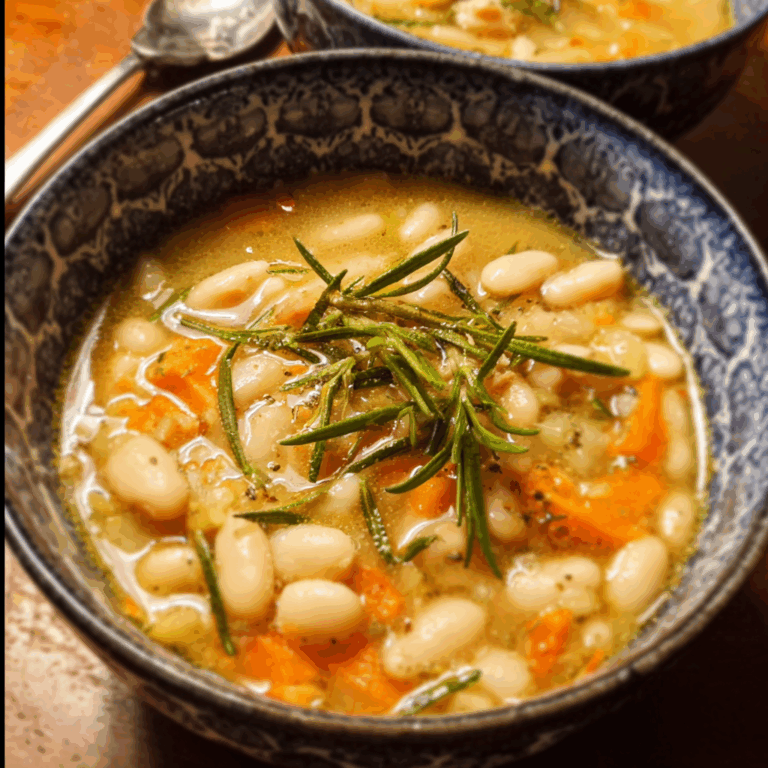 Creamy White Bean and Rosemary Soup